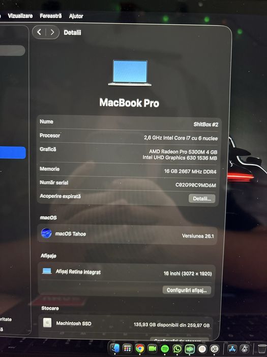 MacBook Pro 16" 2019