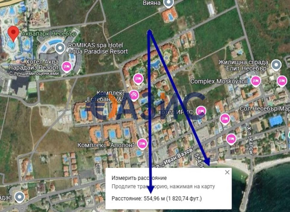 Продава се Двустаен апартамент в Несебър - 65 кв.м за 784 €/кв.м - Снимка #13