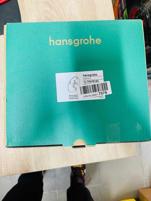 Baterie de duș încastrată hansgrohe DuoTurn S, bronz perlat