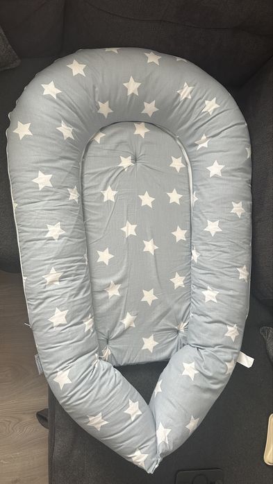 Baby Nest  3 in 1, Lorelli, 110 x 70 x 15, husa bumbac ranforce, Gri