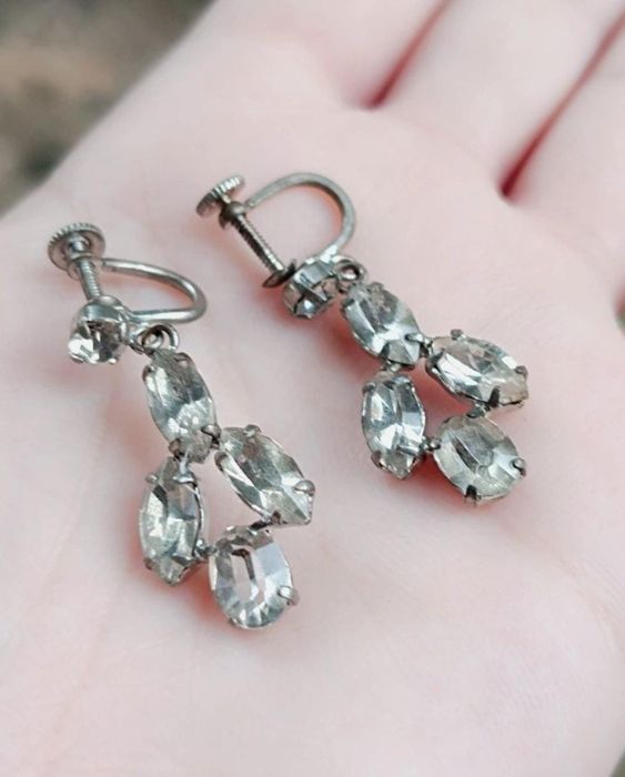 Vechi cercei placati cu argint, copii