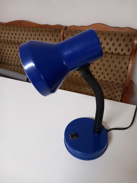 Lampa pentru birou albastra bec led