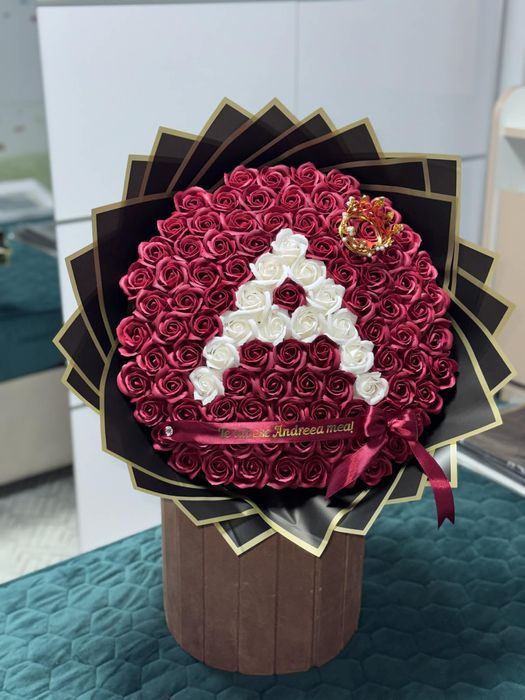 Buchet trandafiri din sapun