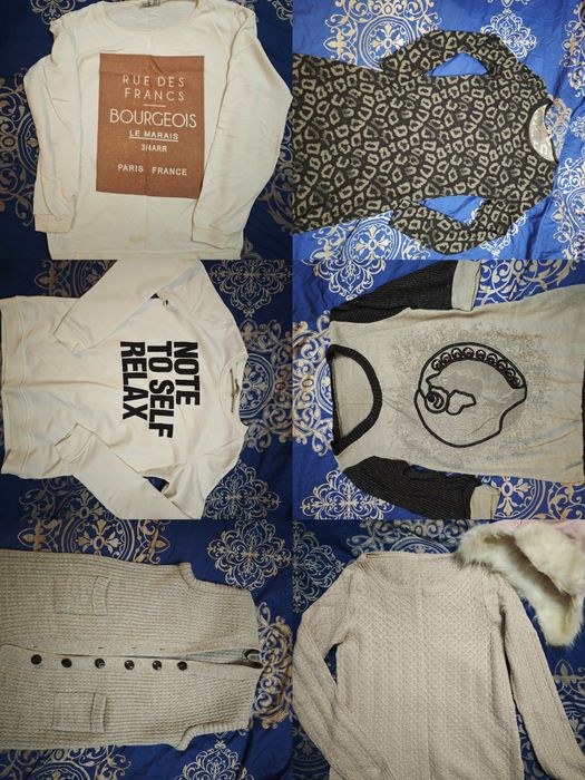 Lot 12 pulovere de iarna, C&A, Waikiki, Reserved bluze, pantaloni + ca