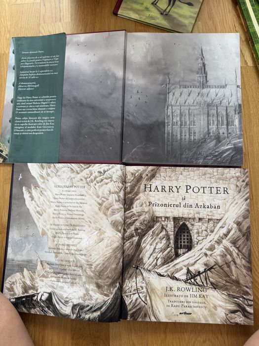 Set 2 cărți Harry Potter Ediție Ilustrată Jim Kay (Vol. 1 și 3)