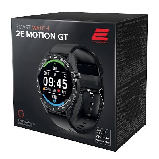 Смарт-часы 2E Motion GT 46 mm Black-Silver