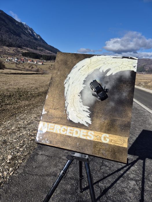 Tablou unicat tehnică pictură, rășină