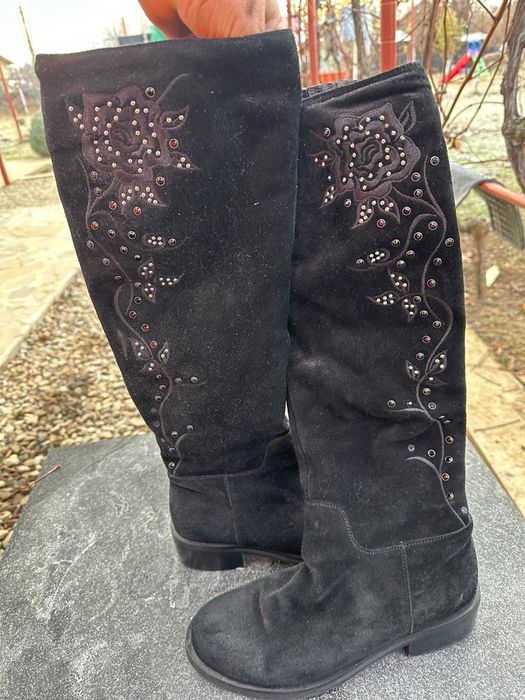 Vand cizme negre dim piele
