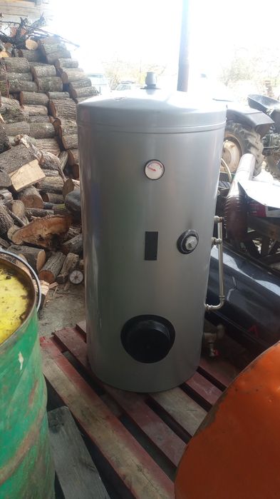 Cazan cu gazeificare,pufer,boiler