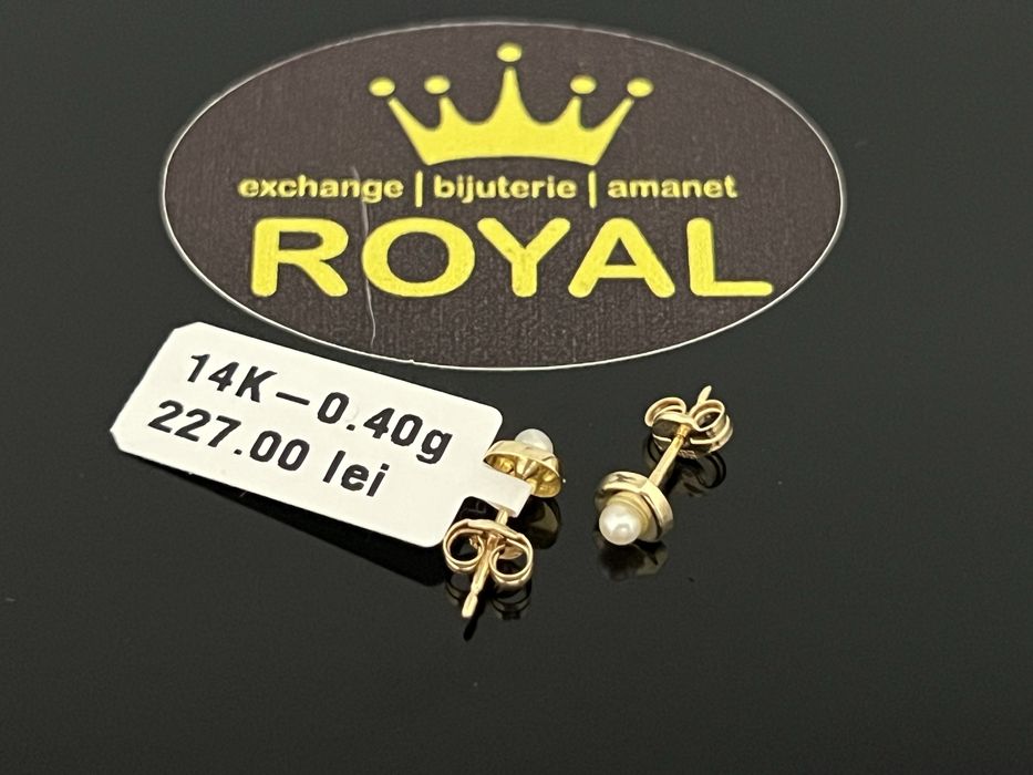 Bijuteria Royal CB : Cercei copil aur 14K 0,40 grame