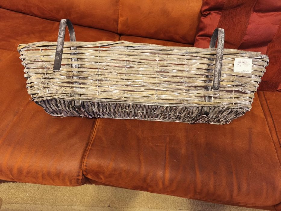 Jardiniere din salcie împletită cu carlige (10 buc.)