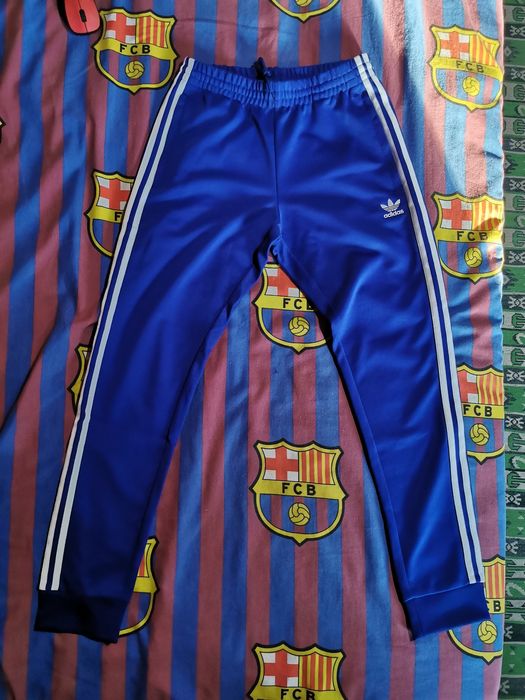 adidas sst track pants blue