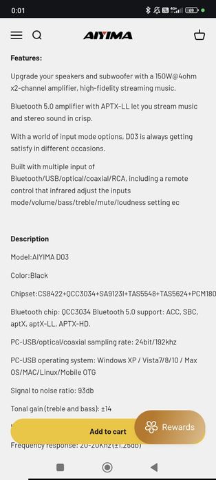 Sony SS-CS 5 + Aiyima D03