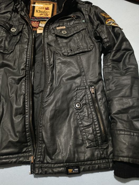 Стилно мъжко яке Khujo (Милитари стил) – Размер S, Като ново!