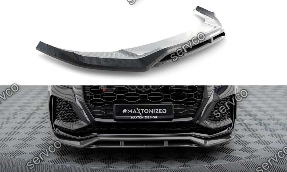 Prelungire splitter bara fata Audi RSQ8 Mk1 2019- v5 - Maxton Carbon