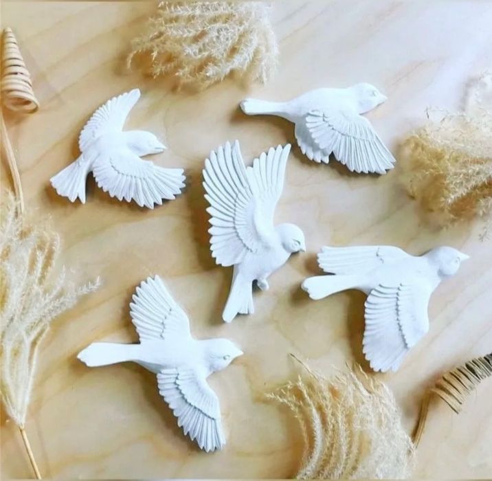 Гипсовые птицы | Синицы | Декор.