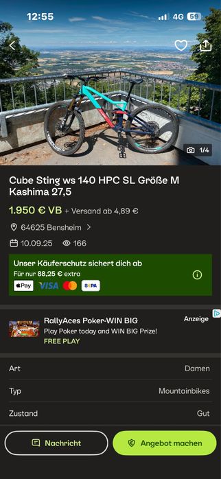 Cube sting 140 impecabil
