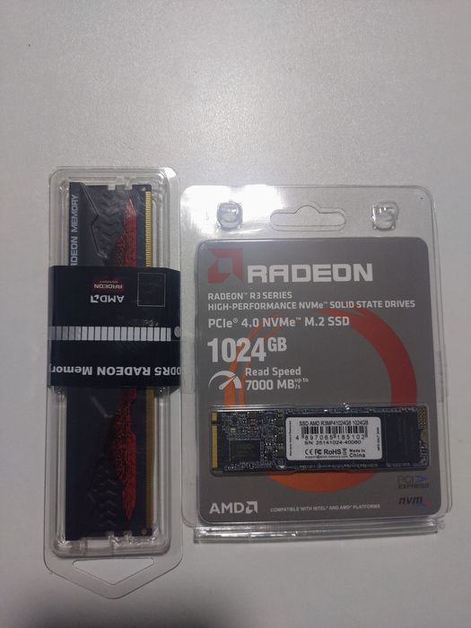 ОЗУ DDR5 16GB 6000mhz и SSD 1024 GB