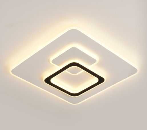 Люстра лед , 2 формы: круглая, квадратнвя, 3 режима освещения...