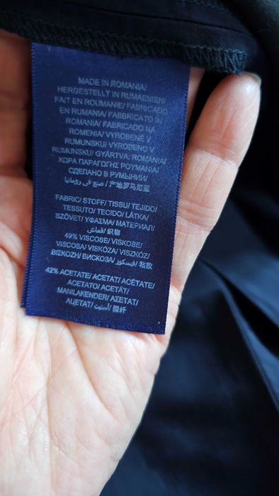 Fustă GANT Midi Elegantă - Albastru Marin (Navy) - Mărimea 40