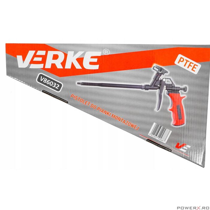 Pistol din metal pentru aplicarea spumei, negru Verke