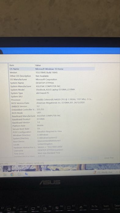 Asus vivobook L510Ma