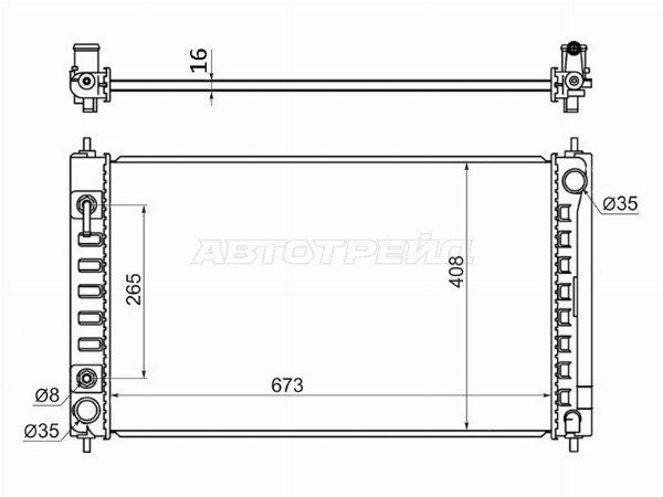 Радиатор Nissan Teana