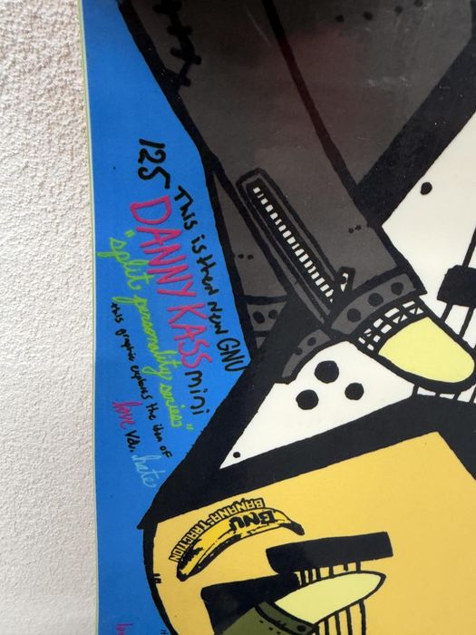 placa snowboard gnu danny kass mini 125 cm