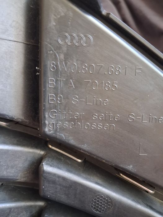 Решетка предна броня за Ауди А4 б9 sline лява