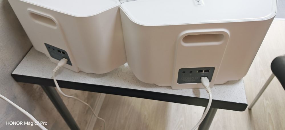 2x Sonos Play:5 S5 stereo boxe premium WiFi + AUX sunet puternic