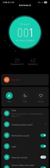 Въздухопречиствател Xiaomi  Air Purifier 2S EU