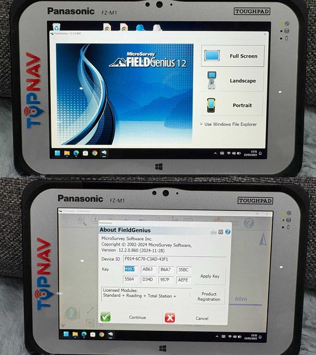 Tableta  Rugged Panasonic FZ-M1 GPS Controler SURVCE Magnet Field