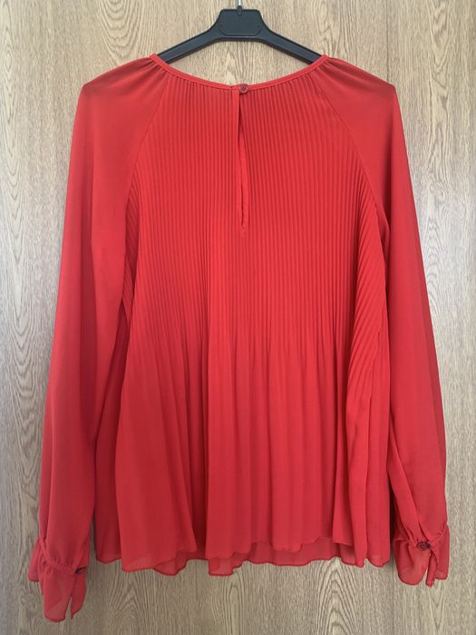 Bluza pliseuri rosie M
