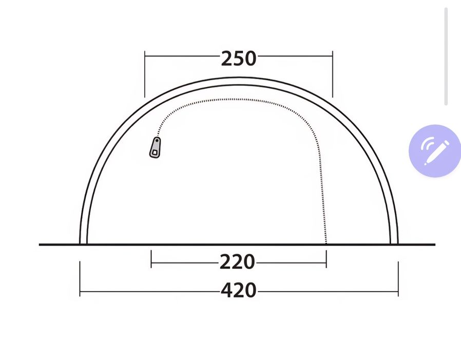 Палатка надуваеми рейки 6 местна  Outwell Starhill 6A