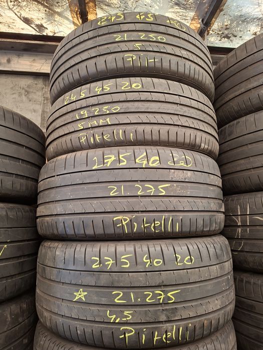 Set anvelope 275/40 R20 cu 245/45 R20 Pirelli omologare BMW