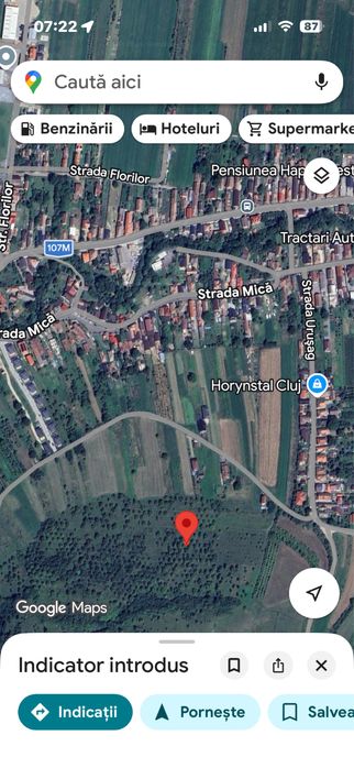 Vand teren extravilan 1400 mp com Floresti / Luna de Sus