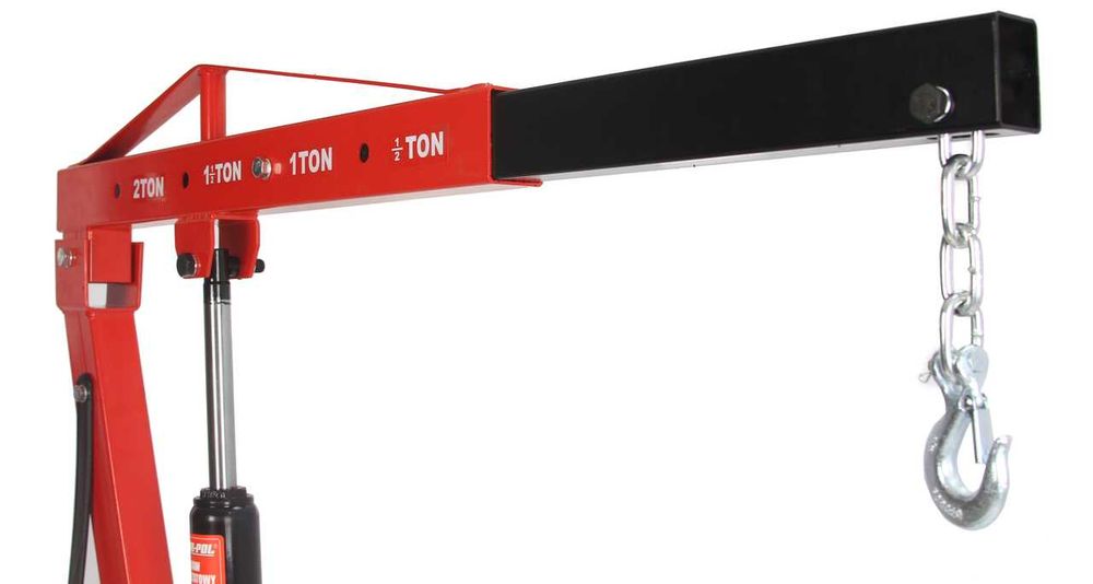 Хидравличен сгъваем кран за двигатели тип жираф, 2 тона