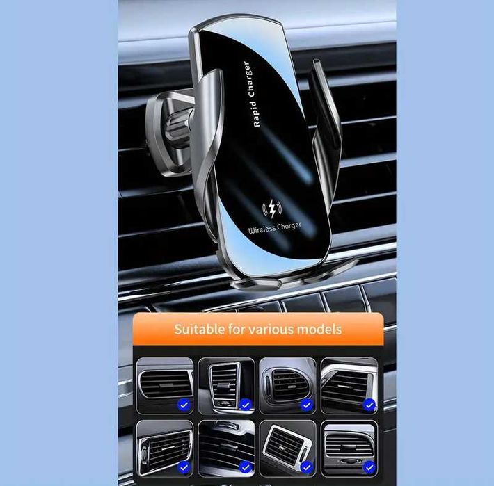 Suport telefon masina,incarcare wireless, montare pe aerisirea masinii