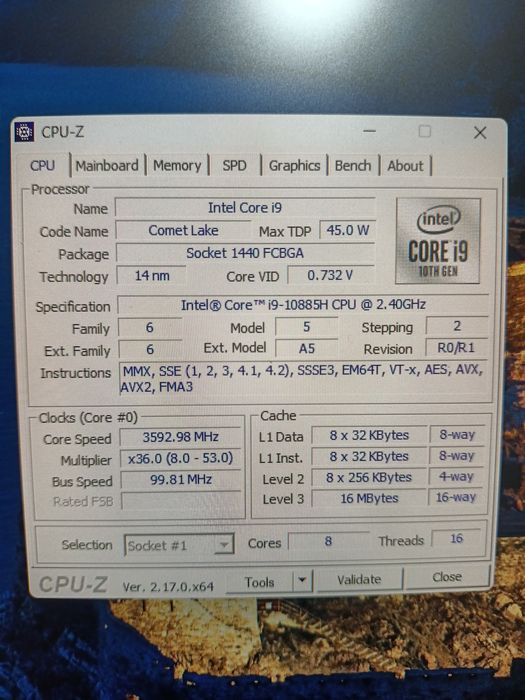 Lenovo ThinkPad P15 Gen 1 i9-10885H 64Gb DDR4 2TB SSD FHD NVIDIA Quadr