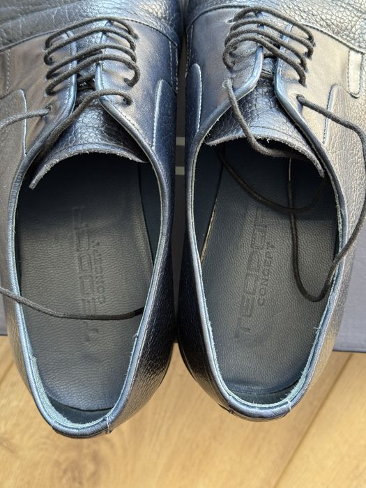 Тъмно сини класически обувки Teodor