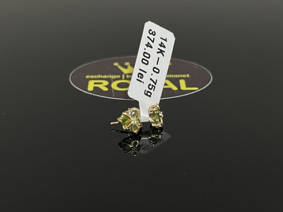 Bijuteria Royal CB : Cercei dama aur 14k 585   0,75 gr