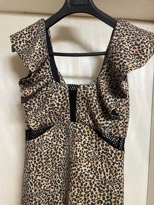 LIU JO  Еластична  рокля с тигров принт