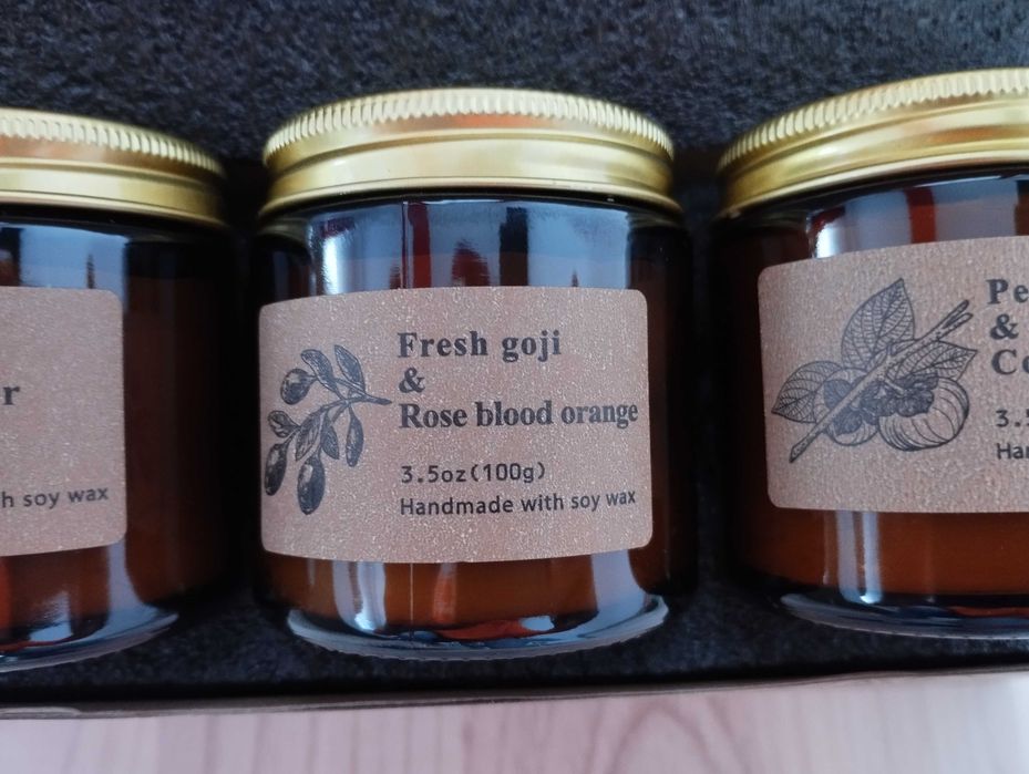 Set 3 lumânări parfumate