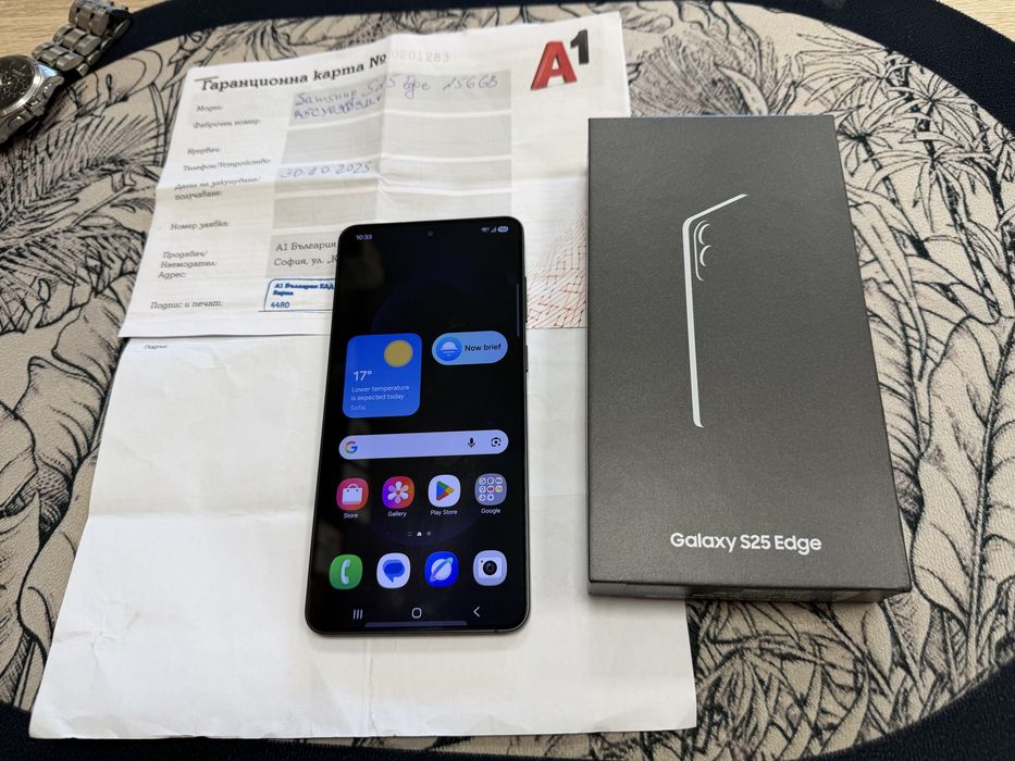 Samsung Galaxy S25 Edge 12/256gb - без забележки, гаранция