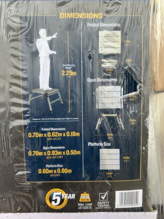 Platforma de lucru Werner, 150 kg capacitate de incarcare