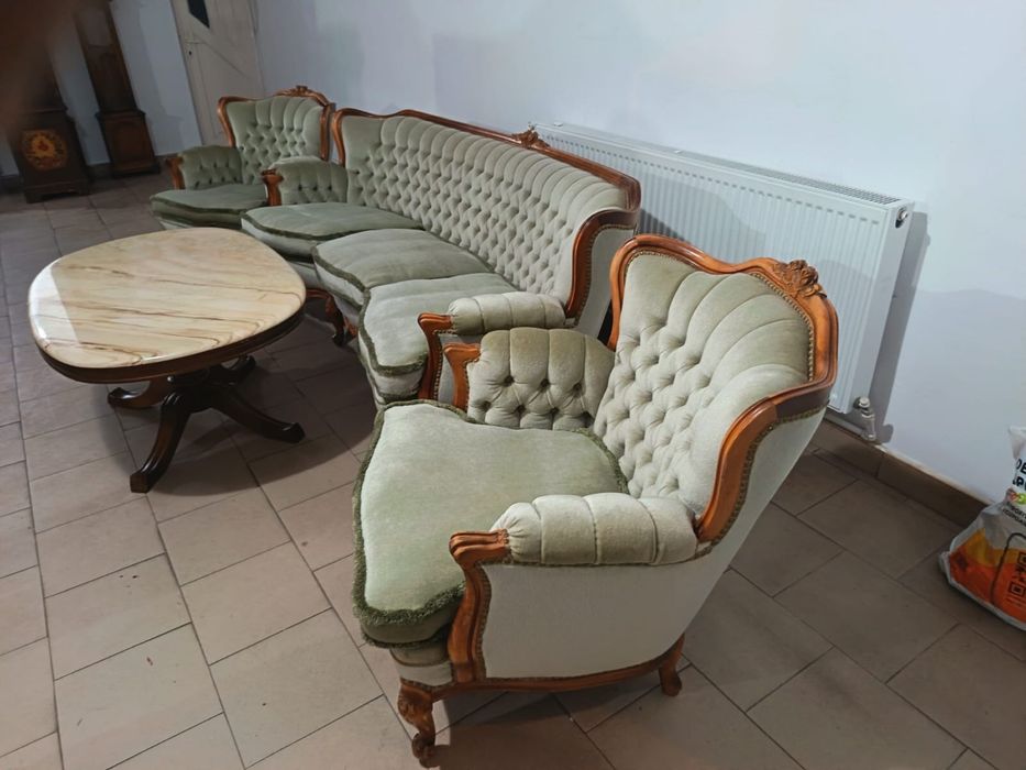 Set canapea cu 2 fotolii