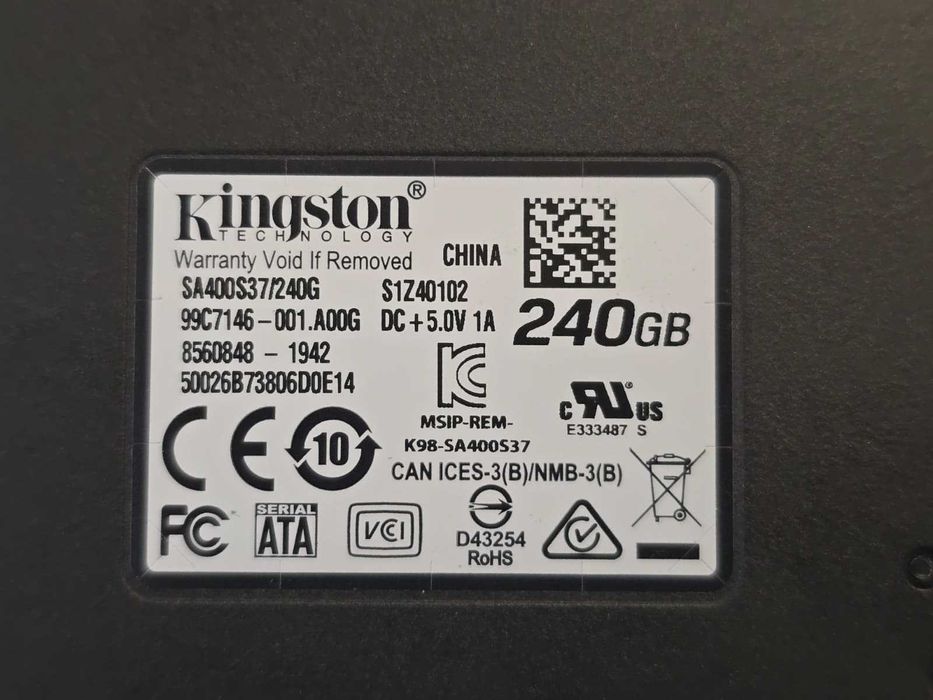 Solid-State Drive (SSD) Kingston A400 240GB, 2.5", SATA III (500 MB/s Citire, 350 MB/s Scriere)
