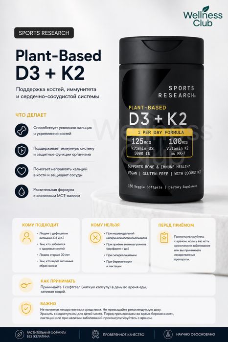 Sports Research D3+K2