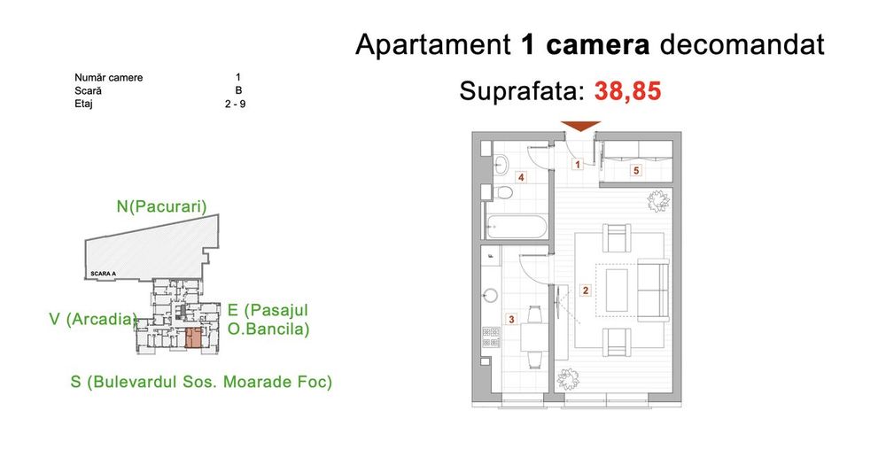 Direct dezvoltator! Apt 1 camera-Gara-Pacurari-Centru, bloc nou! — fotografia 3