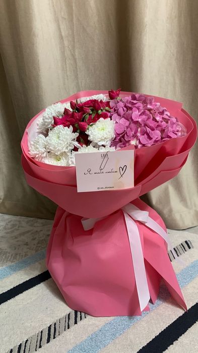 Хризонтема роза гортензия свежие